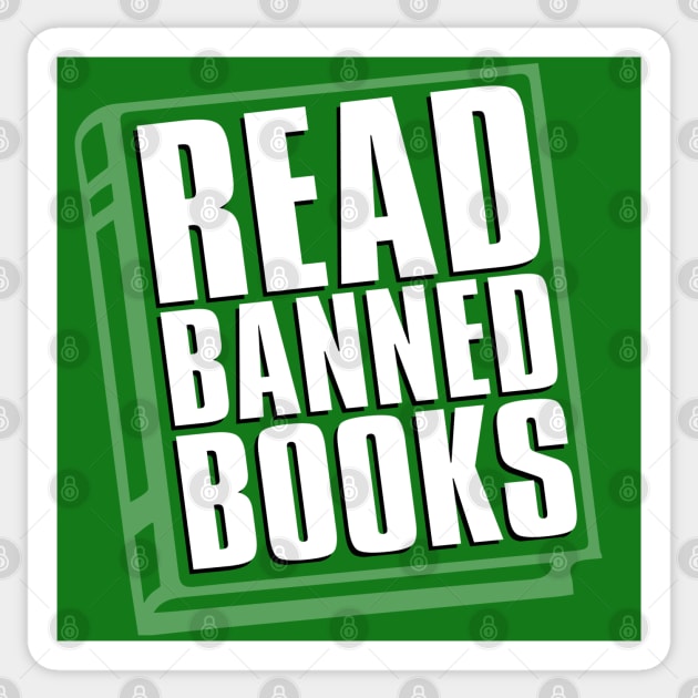 Read Banned Books Sticker by Jimb Fisher Art